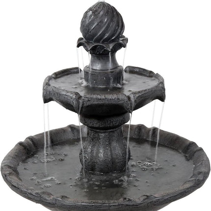 35" Black Heavy Duty Plastic Garden Art