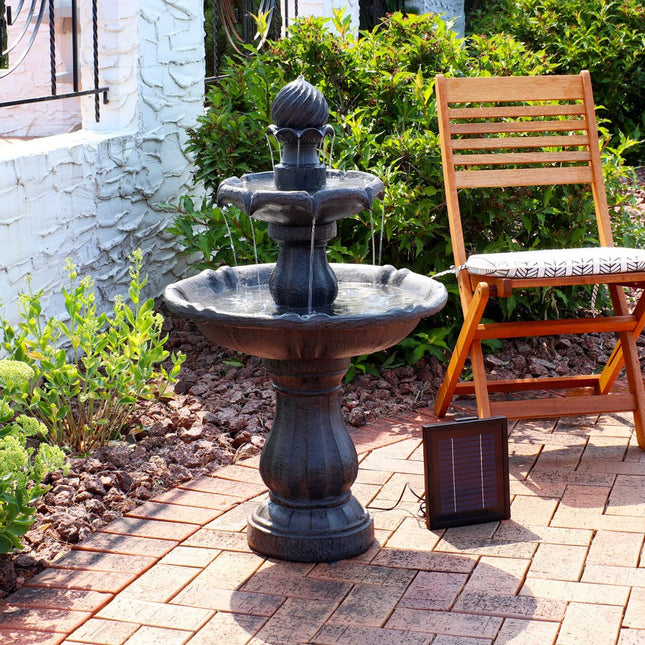 35" Black Heavy Duty Plastic Garden Art HomeRoots