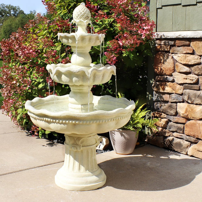 51" White Polyresin Garden Art