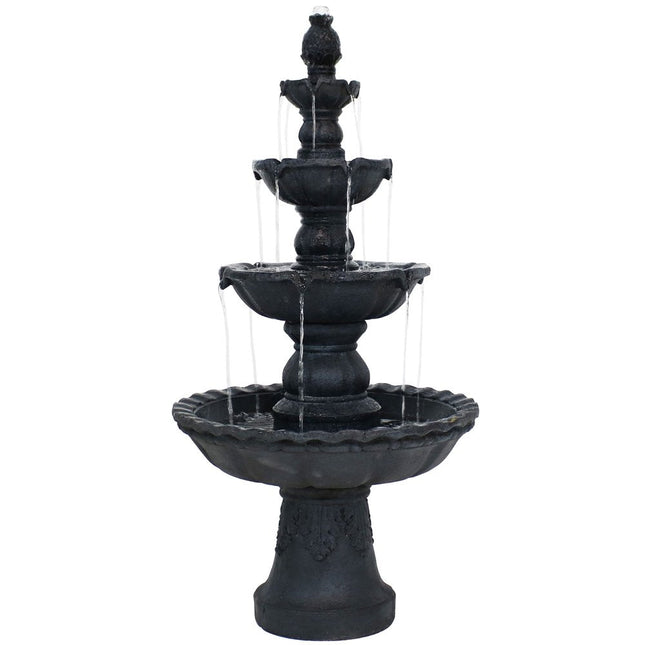 52" Black Polyresin Garden Art HomeRoots
