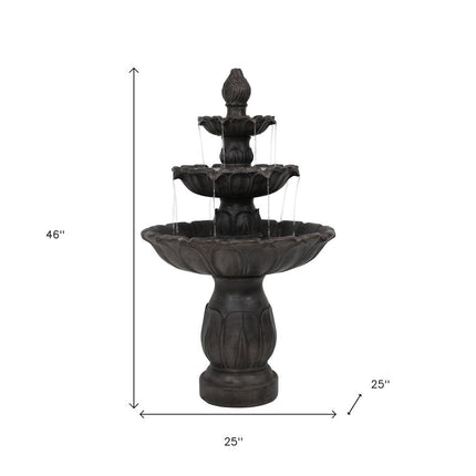 46" Dark Brown Heavy Duty Plastic Garden Hanging Wall or Door Decor HomeRoots