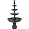80" Black Polyresin Garden Art HomeRoots