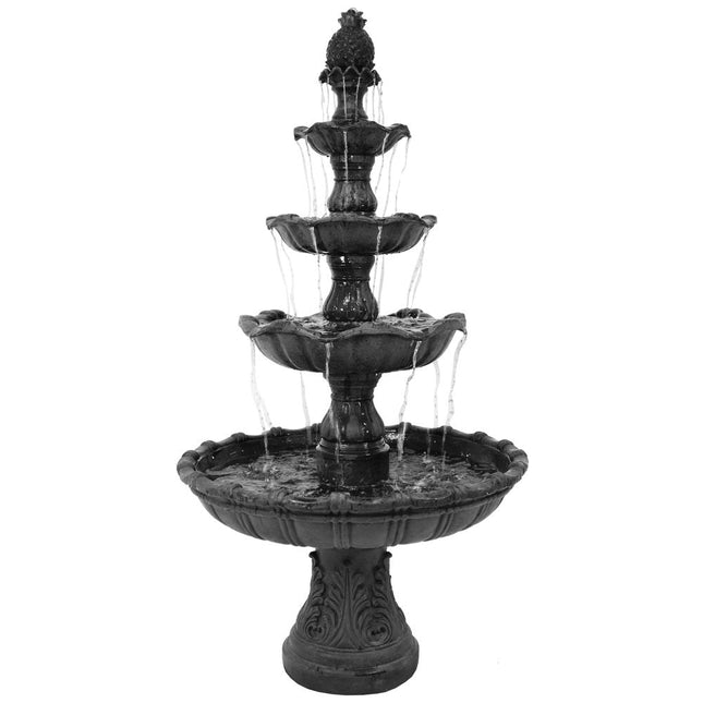 80" Black Polyresin Garden Art HomeRoots