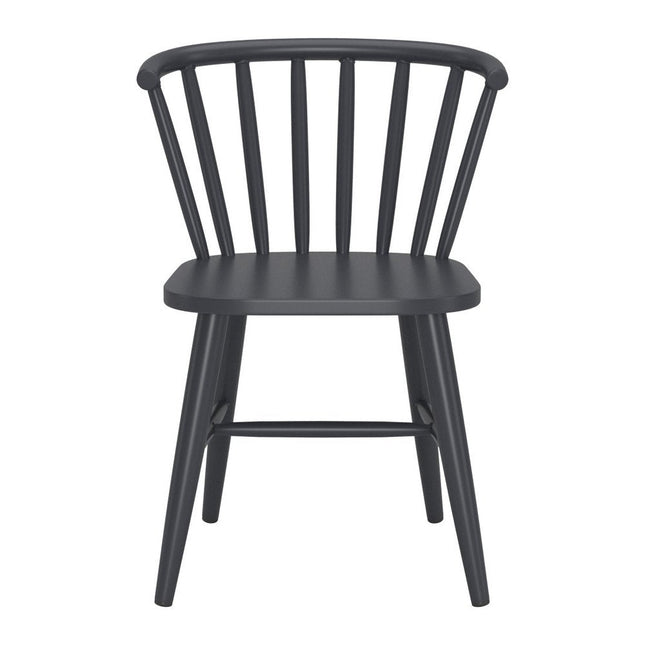 Black Aluminum Slat Back Dining Side Chair HomeRoots