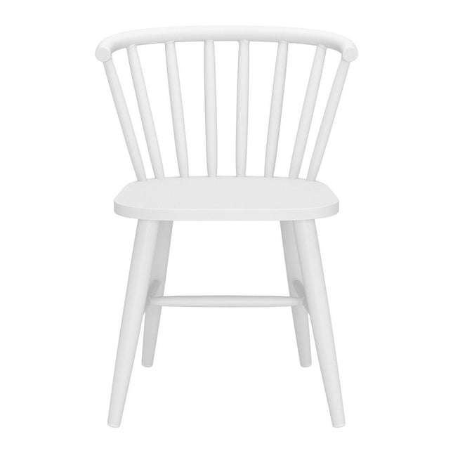 White Aluminum Slat Back Dining Side Chair HomeRoots