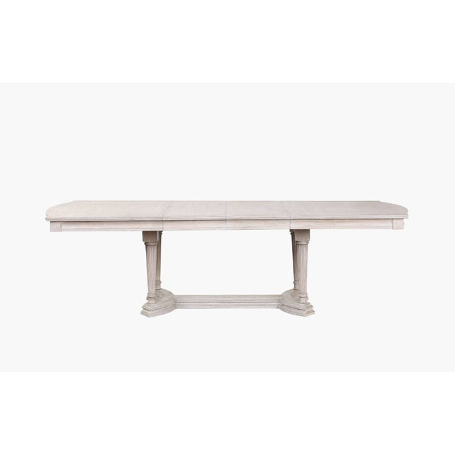 ACME 67530 Wynsor Dining Table (Trestle), Antique Champagne