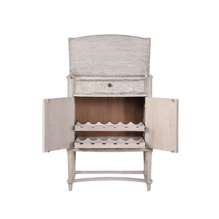 ACME 67536 Wynsor Wine Cabinet, Antique Champagne