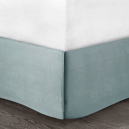 Set of Four White And Aqua Full Ring Stitch Sham And Comforter HomeRoots