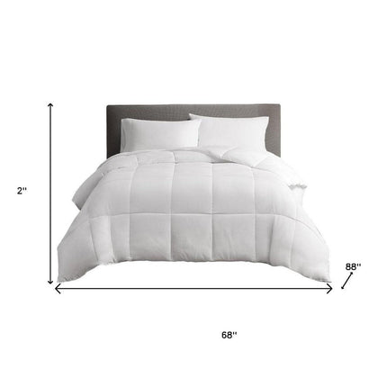 White Ring Stitch Sham And Comforter HomeRoots