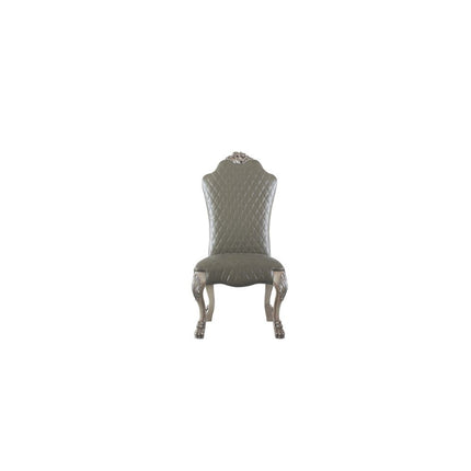 ACME 68172 Dresden Side Chair (Set-2), Vintage Bone White & PU