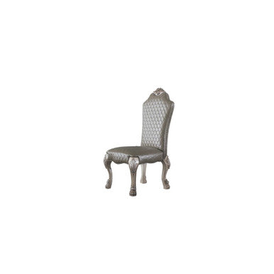 ACME 68172 Dresden Side Chair (Set-2), Vintage Bone White & PU ACME Furniture