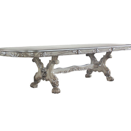 ACME 68175 Dresden Dining Table (108"L), Vintage Bone White