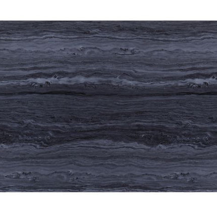 ACME 68255 Nasir Dining Table, Gray Printed Faux Marble & Mirrored Silver Finish