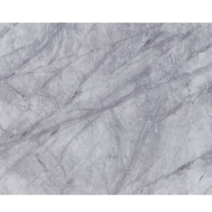 ACME 68265 Satinka Dining Table, Light Gray Printed Faux Marble & Mirrored Silver Finish