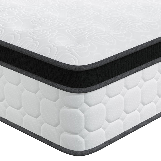 12" King Gel Memory Foam Hybrid Mattress HomeRoots