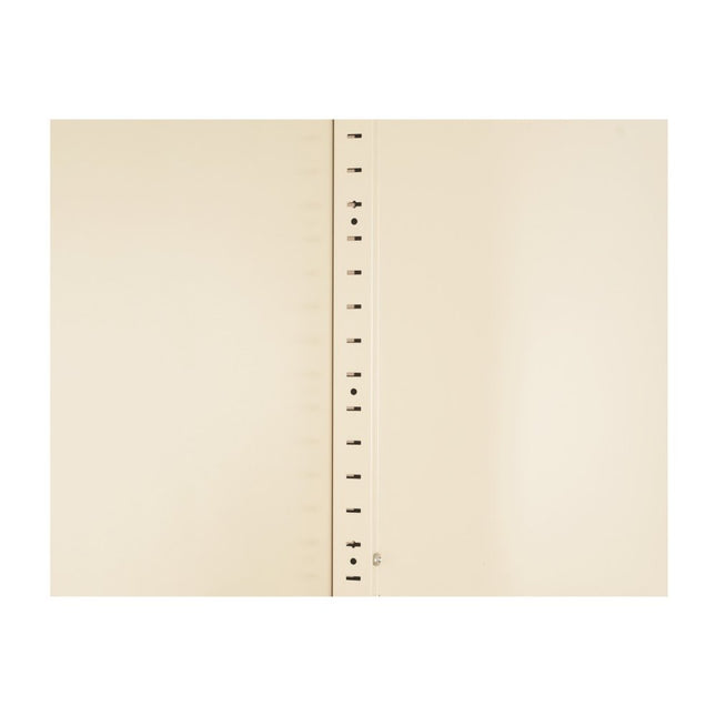 71" Cream Stainless Steel Locking Pantry Or Storage Closet With Arched Panel Doors HomeRoots