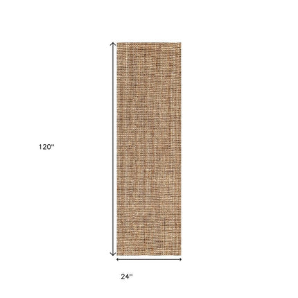 10' Natural Jute Handmade Runner Rug HomeRoots