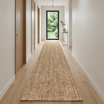 10' Natural Jute Handmade Runner Rug HomeRoots