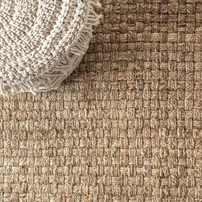 10' Natural Jute Handmade Runner Rug HomeRoots