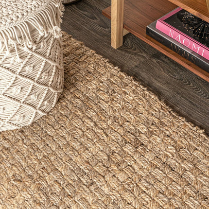 10' Natural Jute Handmade Runner Rug HomeRoots