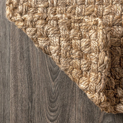 10' Natural Jute Handmade Runner Rug HomeRoots