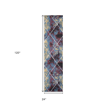 10' Diamond Runner Rug HomeRoots
