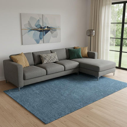 9' X 12' Turquoise Area Rug HomeRoots