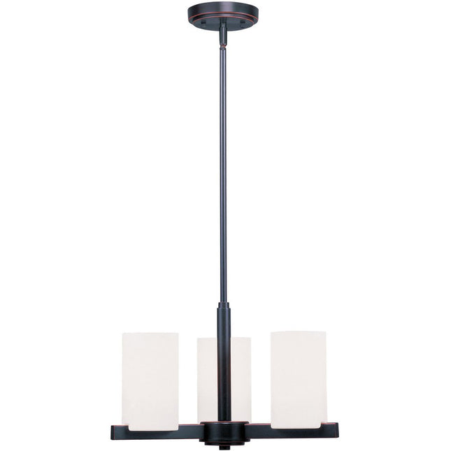 Three Light Dimmable Chandelier With Shades HomeRoots