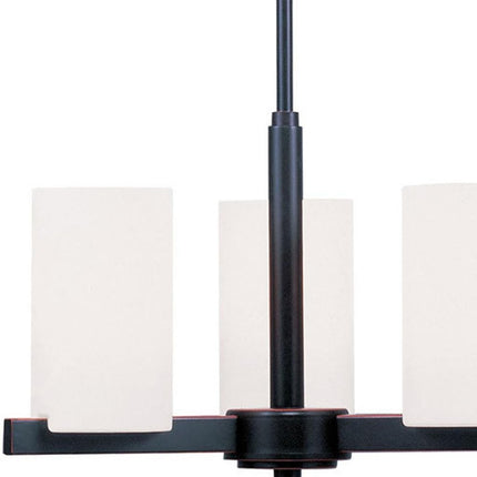 Three Light Dimmable Chandelier With Shades HomeRoots