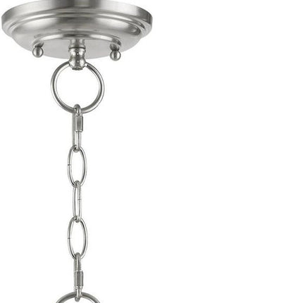 Three Light Dimmable Chandelier With Shades HomeRoots