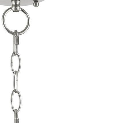Three Light Dimmable Chandelier With Shades HomeRoots