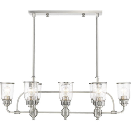 Eight Light Dimmable Chandelier With Shades HomeRoots