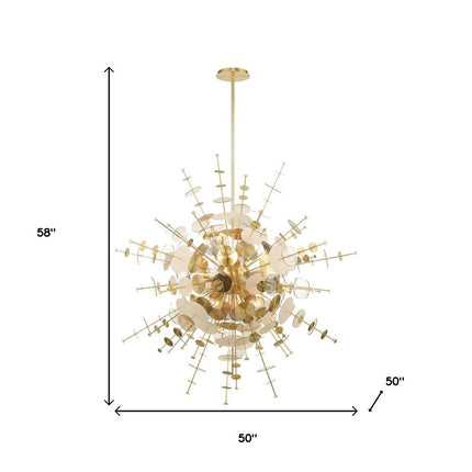 Twelve Light Dimmable Chandelier With Shades HomeRoots