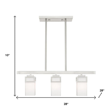 Three Light Dimmable Chandelier With Shades HomeRoots