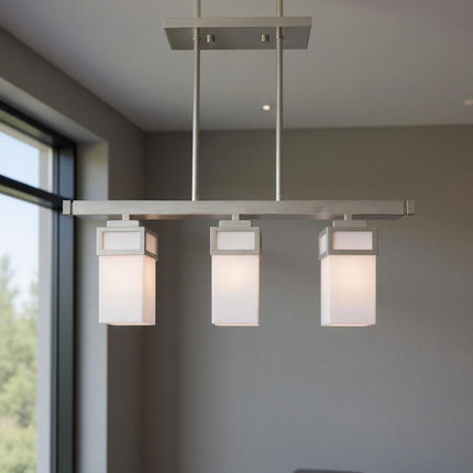 Three Light Dimmable Chandelier With Shades HomeRoots