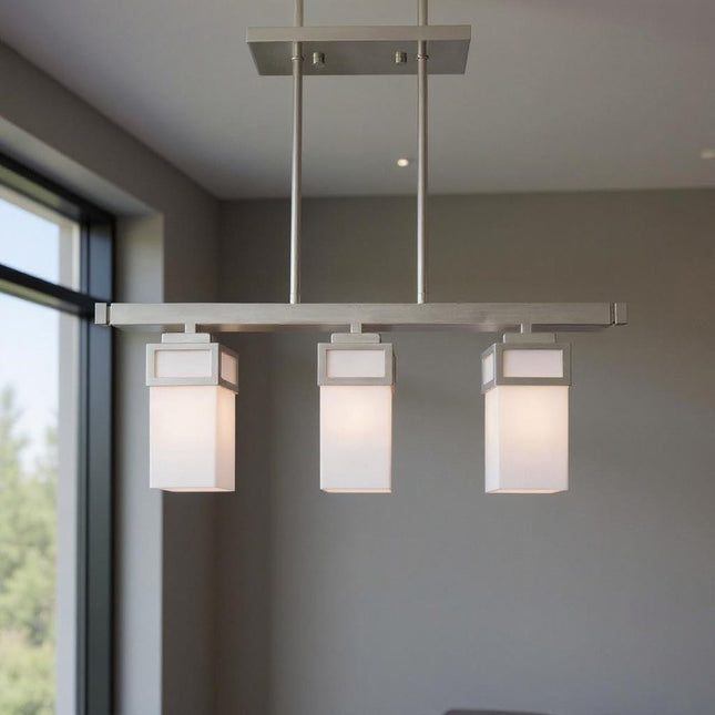 Three Light Dimmable Chandelier With Shades HomeRoots