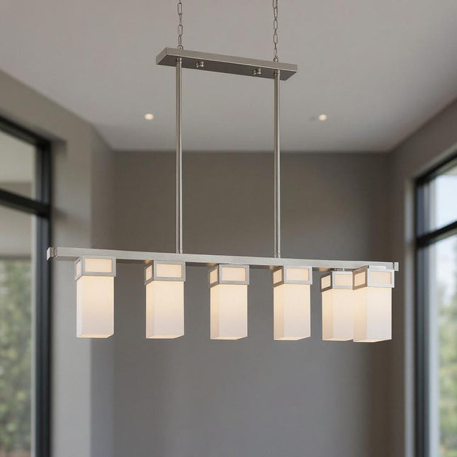 Five Light Dimmable Chandelier With Shades HomeRoots
