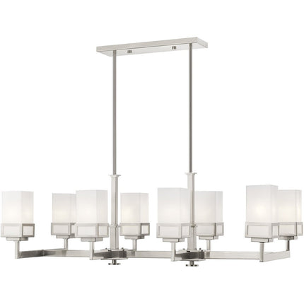 Eight Light Dimmable Chandelier With Shades HomeRoots