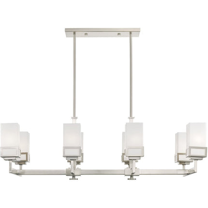 Eight Light Dimmable Chandelier With Shades HomeRoots