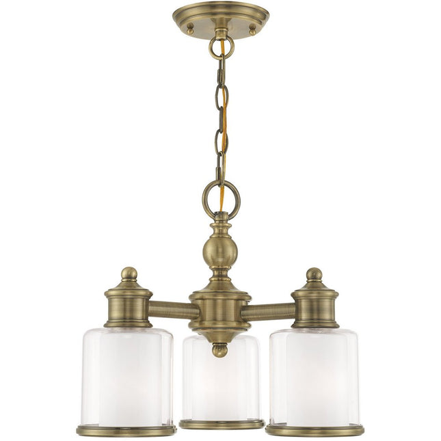 Three Light Dimmable Chandelier With Shades HomeRoots