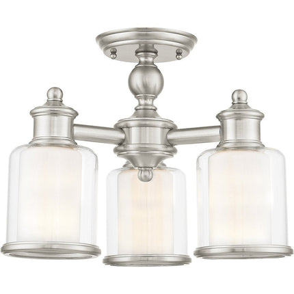 Three Light Dimmable Chandelier With Shades HomeRoots