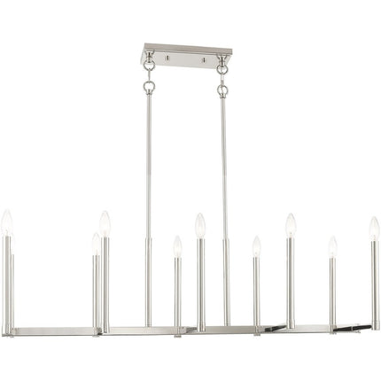 Ten Light Dimmable Chandelier With Shades HomeRoots