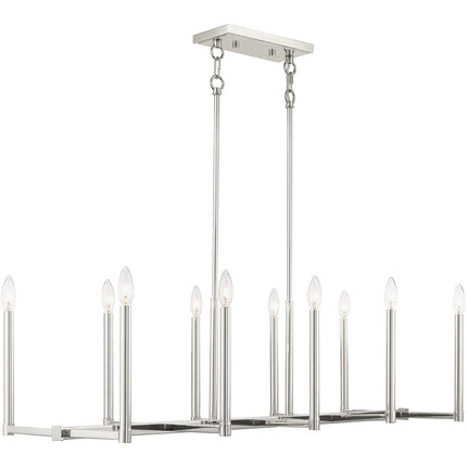 Ten Light Dimmable Chandelier With Shades HomeRoots