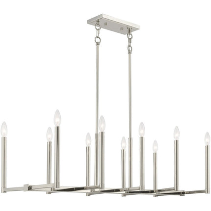 Ten Light Dimmable Chandelier With Shades HomeRoots
