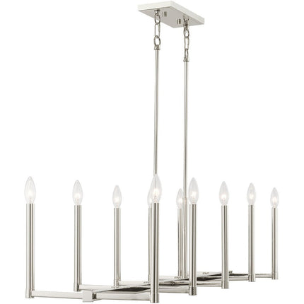 Ten Light Dimmable Chandelier With Shades HomeRoots