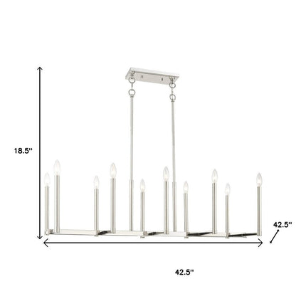 Ten Light Dimmable Chandelier With Shades HomeRoots