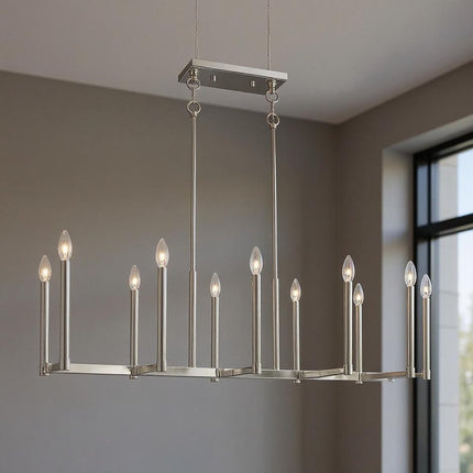 Ten Light Dimmable Chandelier With Shades HomeRoots