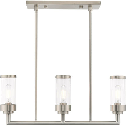 Three Light Dimmable Chandelier With Shades HomeRoots