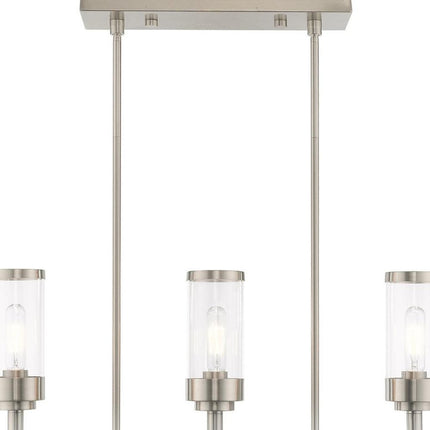 Three Light Dimmable Chandelier With Shades HomeRoots