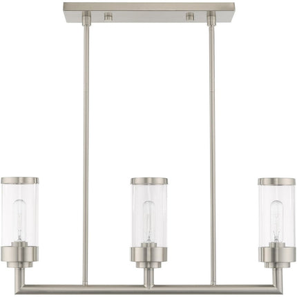 Three Light Dimmable Chandelier With Shades HomeRoots
